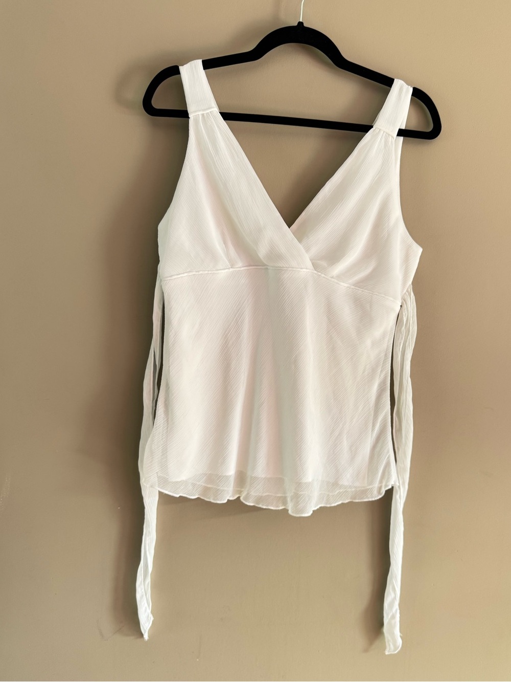 Jessica White Sleeveless sheer top